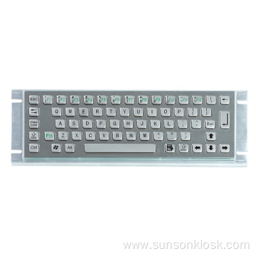 Waterproof IP65 Information Kiosk Metal Keyboard